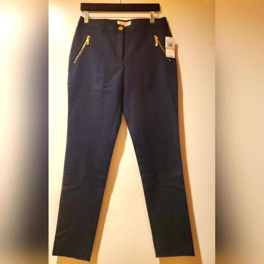 Michael Kors navy pants with gold details size 4